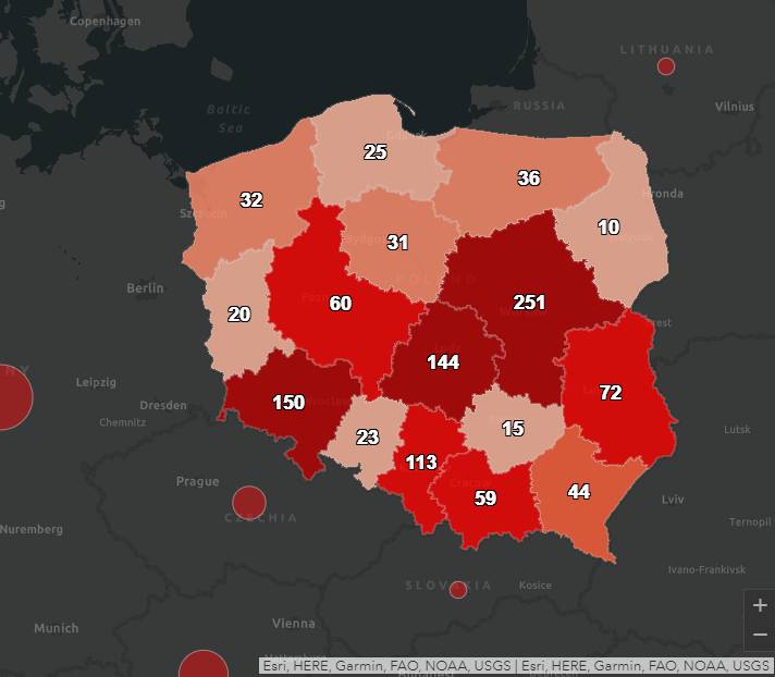 Gdzie jest koronawirus w Polsce i na świecie? Zobacz mapę