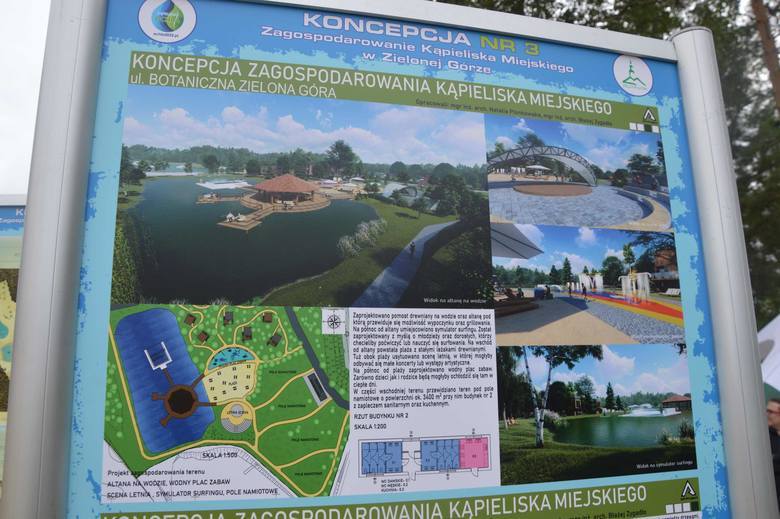 Zielonogórzanie głosowali na cztery różne koncepcje modernizacji kąpieliska w Ochli