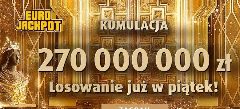 EUROJACKPOT WYNIKI 26.04.2019. Eurojackpot Lotto losowanie 26 kwietnia 2019. Do wygrania jest 270 mln zł! [wyniki, numery, zasady]