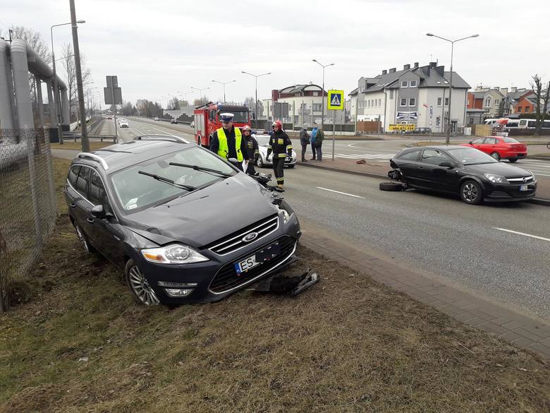 Wypadek na skrzyżowaniu ulic Rataja i Mazowieckiej w Skierniewicach