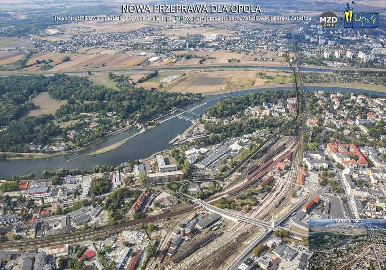 Oto planowany przebieg trasy średnicowej w Opolu.