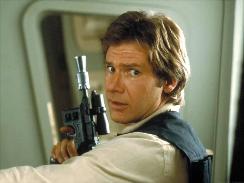 Harrison Ford w filmie "Gwiezdne wojny: Część VI – Powrót Jedi" z 1983 roku