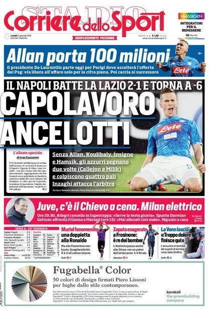 W poniedziałek Milik trafił na okładkę dziennika Corriere dello Sport