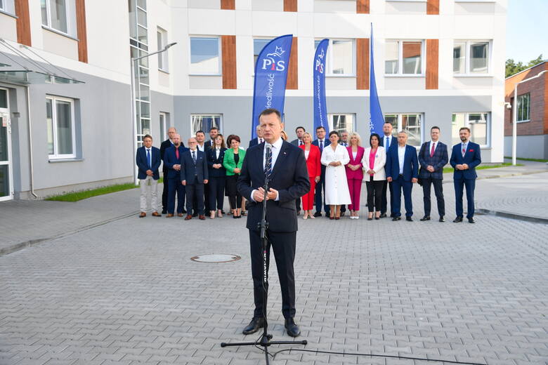Mariusz Błaszczak zaprezentował w sobotę listę kandydatów Prawa i Sprawiedliwości w okręgu podwarszawskim.