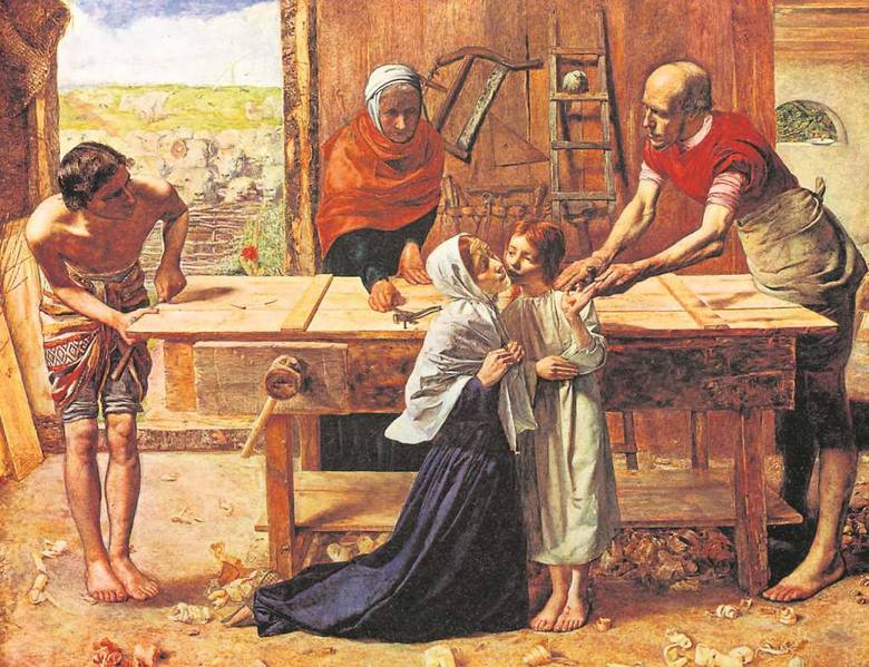 Józef był cieślą, czyli wykonywał zawód bardzo ceniony. Maryja opiekowała się domem, wychowywała Jezusa