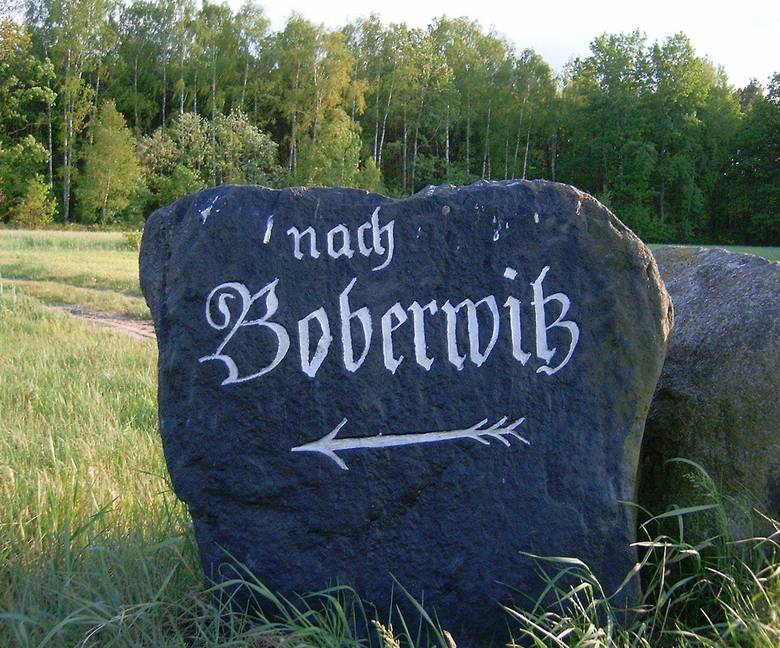 Starsi i młodsi miłośnicy historii z gminy Szprotawa społecznie odnawiają stare kamienie, wskazujące drogę.