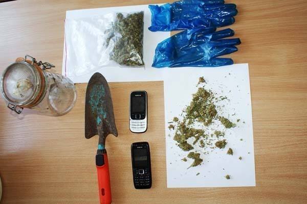 W sumie policjanci znaleźli 33 gramy marihuany. 