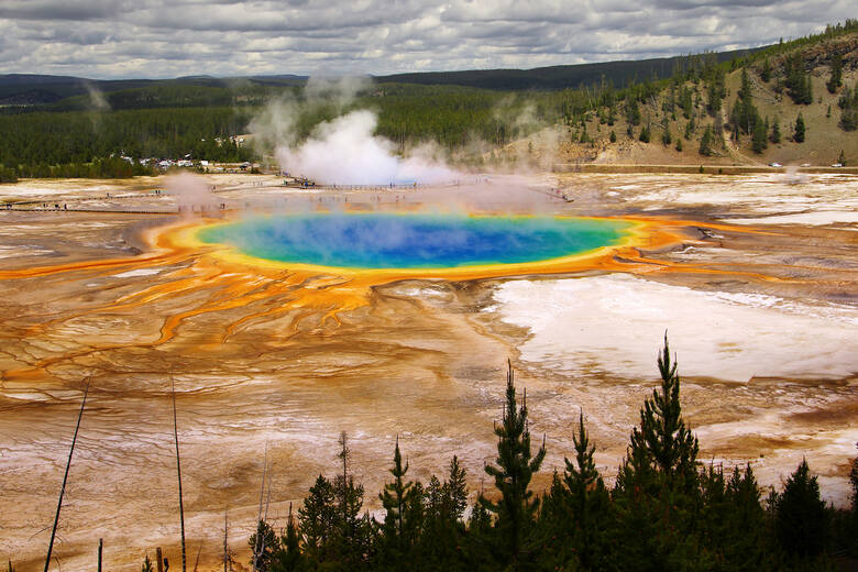 Gorące źródła w parku Yellowstone