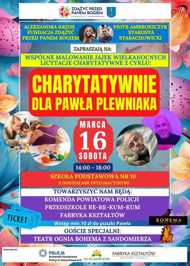 Charytatywna impreza dla Pawła Plewniaka ze Starachowic, który walczy z nowotworem. Będzie teatr ognia i wiele innych atrakcji