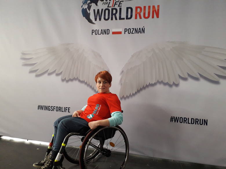 Anna Sułkowska z Bydgoszczy wygrała bieg w kategorii kobiet na wózku inwalidzkim. 