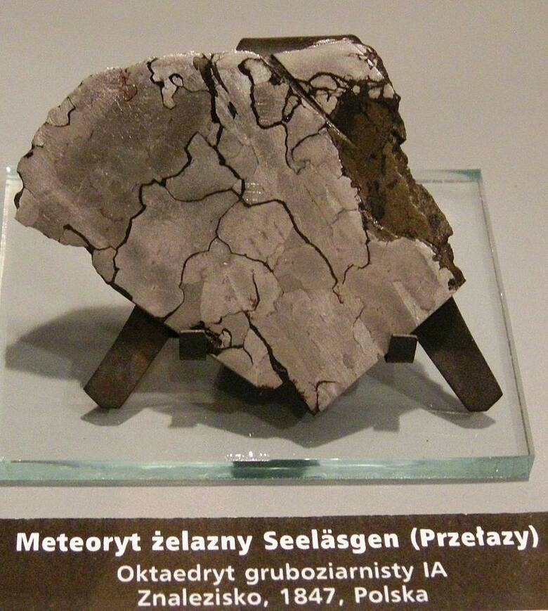Fragment meteorytu żelaznego z Przełaz.