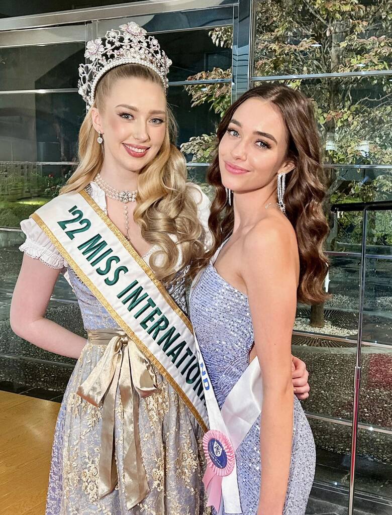 Julia Marcinkowska wraz Jasmin Selberg, zwyciężczynią konkursu Miss International 2022