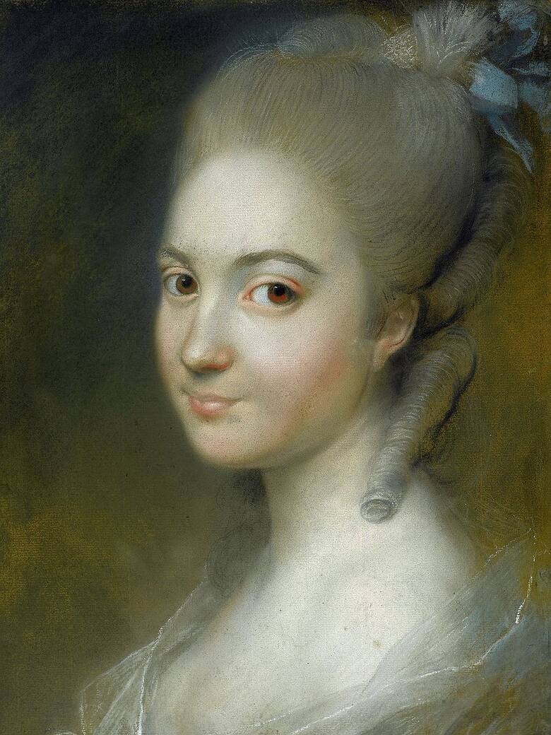 Obraz Louis-François Marteau pt. Portrait of Aleksandra Pernett.