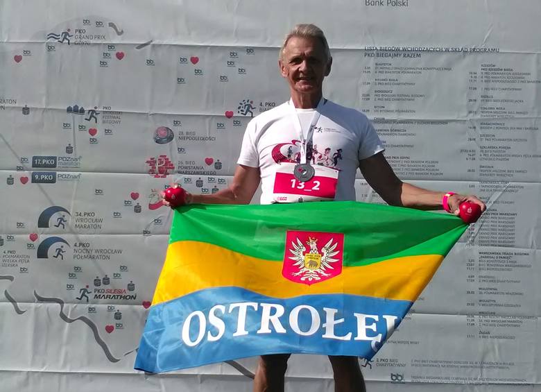 Ostrołęczanin Andrzej Gumkowski wykręcał rowerem kilometry w ogólnopolskiej akcji Aktywne Miasta