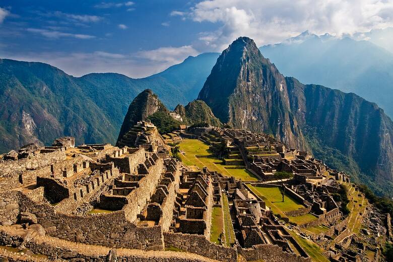 Ruiny Machu Picchu w Peru.