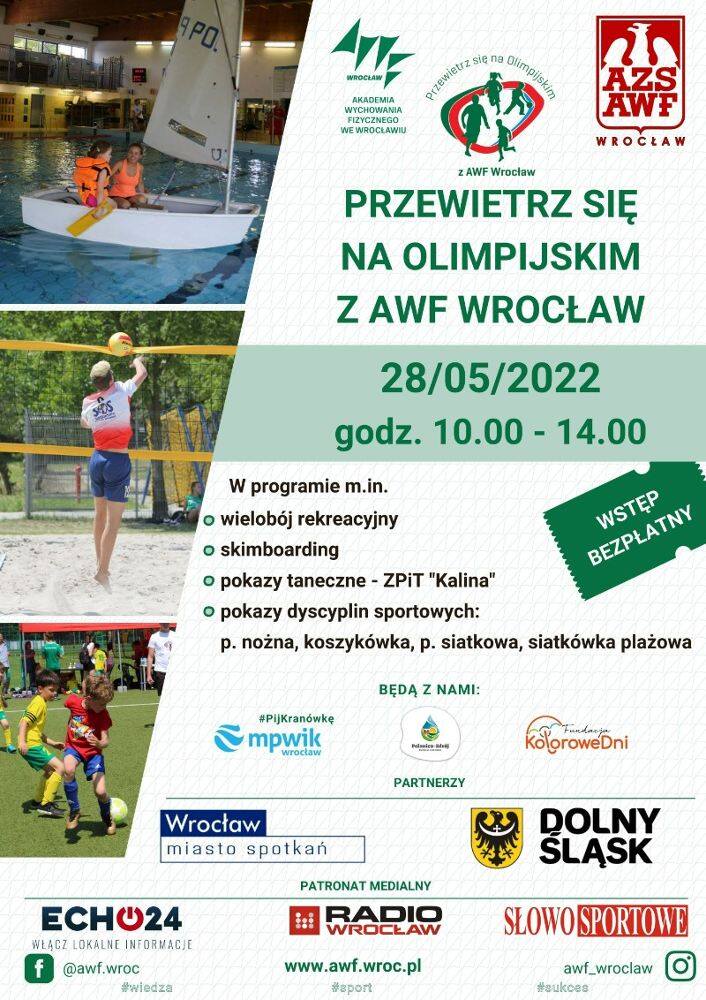 IV Festyn Sportowo-Rekreacyjny „Przewietrz się na Olimpijskim z AWF Wrocław" 28.05.2022