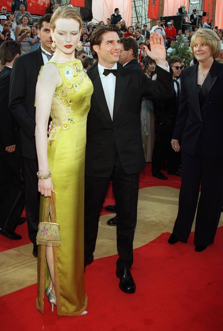 Nicole Kidman i Tom Cruise na 69. gali rozdania Oscarów w 1997 r.