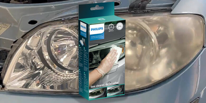 Problem zmatowiałych reflektorów towarzyszy kierowcom od czasu zastąpienia oryginalnych szkieł poliwęglanem. Dzięki zestawowi Philips można łatwo i skutecznie