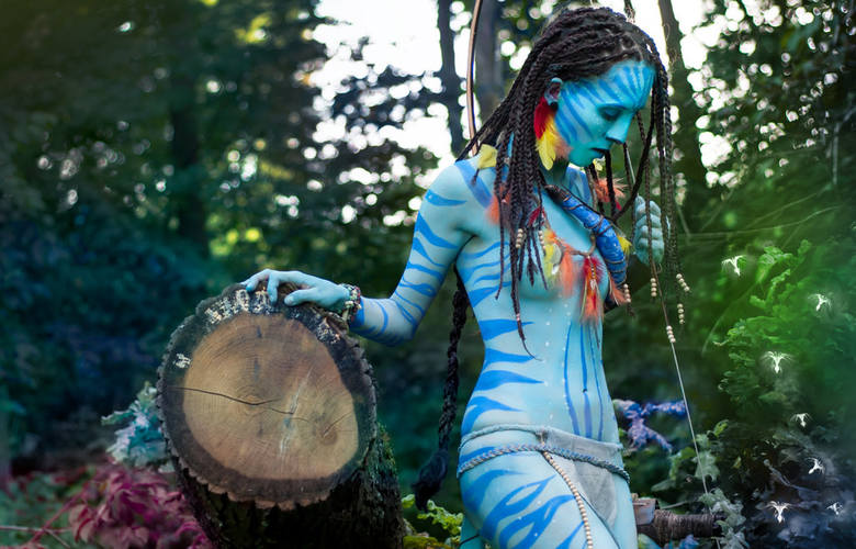 Lia Sivain jako Neytiri, czyli mieszkanka Pandory z Avatara