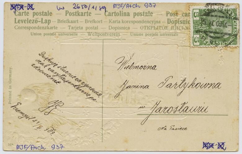Niezwykła pocztówka sprzed ponad 100 lat w jarosławskim muzeum. Jak Janek z Przemyśla wyznawał miłość Janeczce z Jarosławia [WIDEO, ZDJĘCIA]