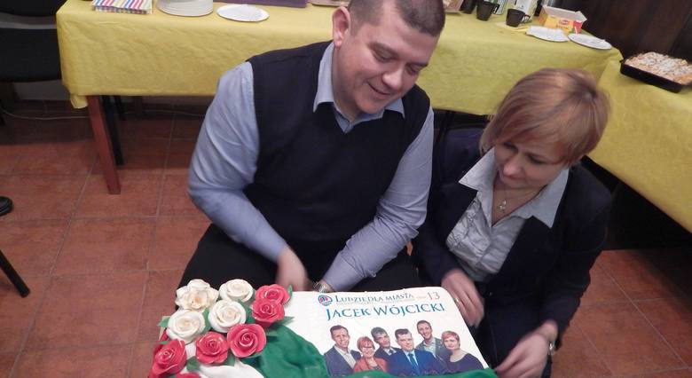 Marta Bejnar-Bajnarowicz i Jacek Wójcicki podczas wspólnego świętowania wyborczego sukcesu w listopadzie 2014 r.
