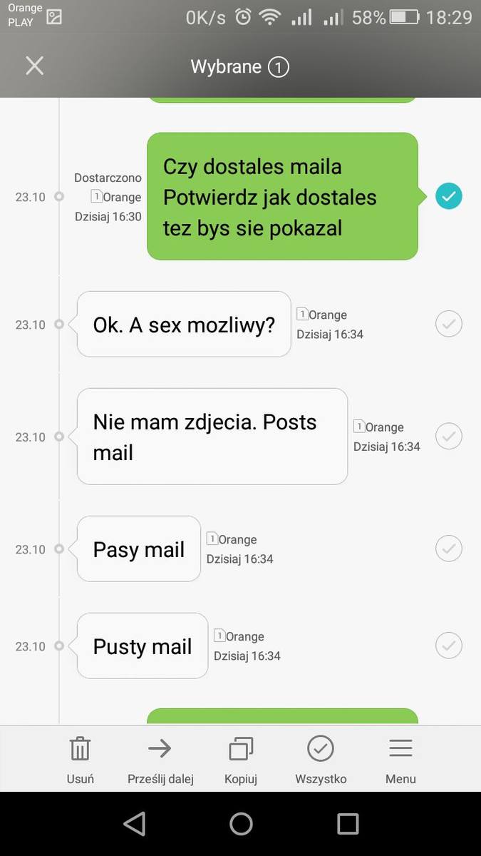 Zapis rozmowy pedofila z Krzysztofem Dymkowskim podającym się za 14-latkę