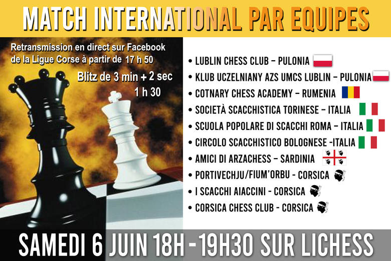 Szachiści zagrają w sobotę online w Międzynarodowym Regionalnym Pojedynku Klubów 