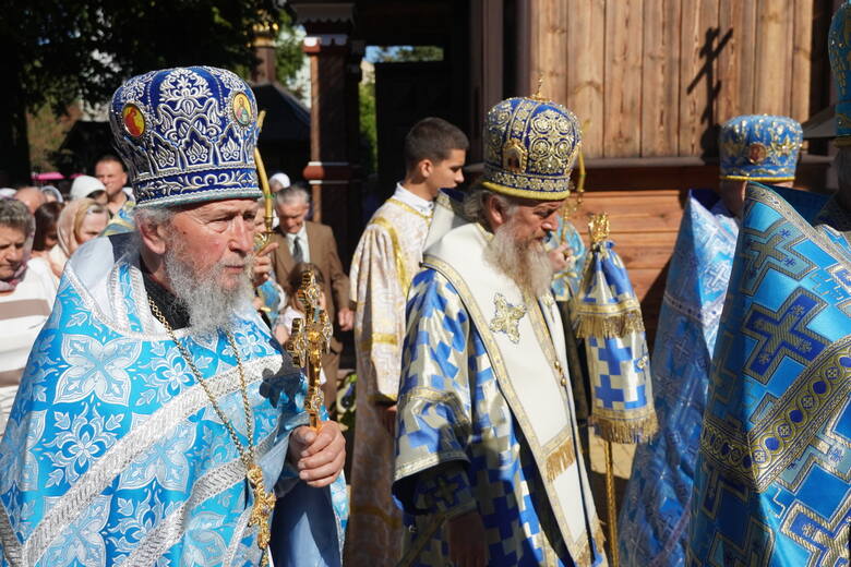 Ks. Leoncjusz Tofiluk i biskup Grzegorz
