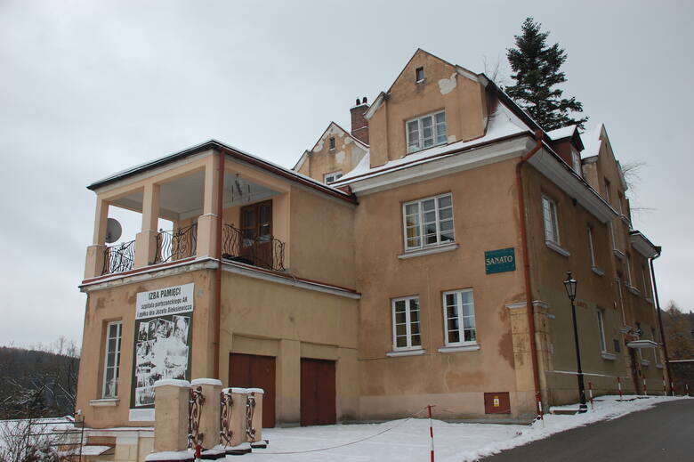 Dawny szpital uzdrowiskowy Sanato w Iwoniczu Zdroju. Podczas okupacji niemieckiej był tam szpital partyzancki