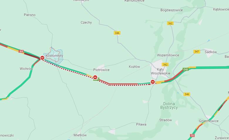 Wypadek busa na autostradzie A4 koło Wrocławia. Utrudnienia dla kierowców. Droga jest zablokowana!