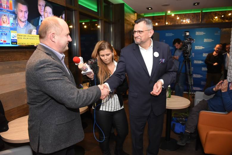Członkowie PO w Toruniu śledzili sondażowe wyniki wyborów na telewizorze w Restauracji Lenkiewicz przy Rynku Staromiejskim. Zobaczcie jak zareagowali. <br /> <br /> [b]Polecamy:...