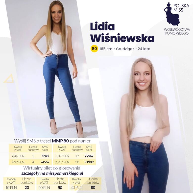 Lidia Wiśniewska z Grudziądza ma szanse na tytuł Polska Miss województwa pomorskiego