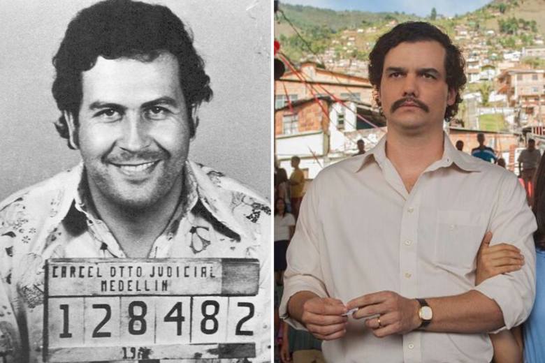 Wagner Moura jako Pablo Escobar - Narcos (2015-2017)Przygotowania aktora do roli barona narkotykowego zdumiewają - nie dość, że Moura przytył 20 kg,