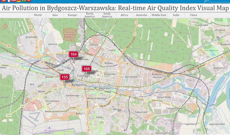 Smog w Bydgoszczy. Nasze miasto z najgorszym powietrzem w kraju. Normy jakości powietrza przekroczone ekstremalnie!