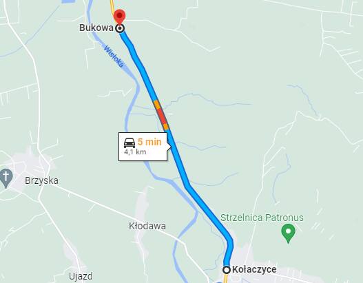 Czasowe zamknięcie DK73 w miejscowości Bukowa w gminie Brzostek