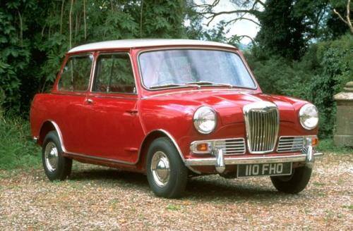 Fot. Corel: Początkowo Mini budowano pod marką Austin i Morris, a od 1961 r. również Riley i Wolseley. Na zdjęciu Riley Elf z 1962 r.  – kopia Morrisa