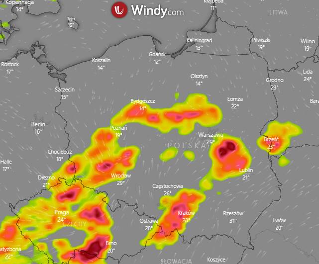 Uwaga, burza! Ostrzeżenie meteo dla Wrocławia i Dolnego Śląska [GDZIE JEST BURZA]
