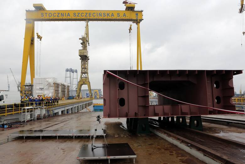 Położono stępkę pod budowę pierwszego statku w Stoczni Szczecińskiej