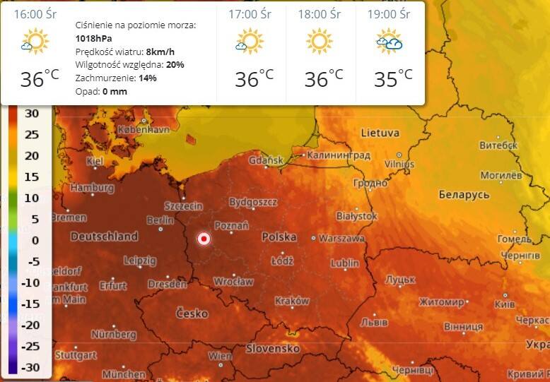 Bardzo gorący dzień. Wiemy, gdzie będą najwyższe temperatury w Polsce