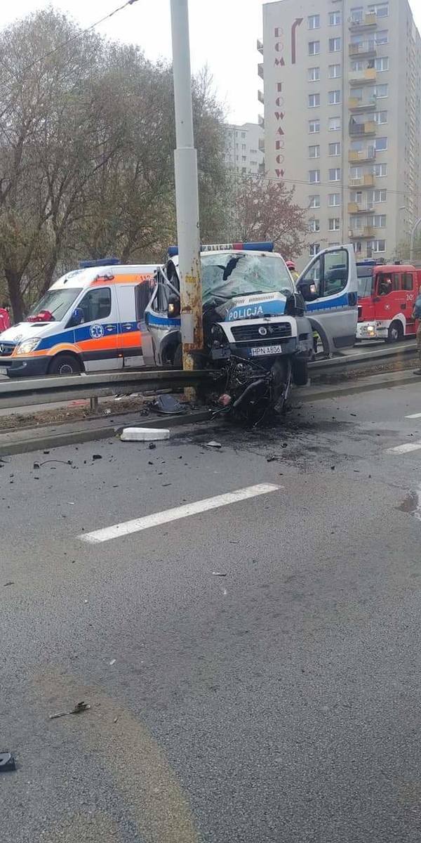 Wypadek na skrzyżowaniu ulic Morskiej i Swarzewskiej w Gdyni 26.11.2019