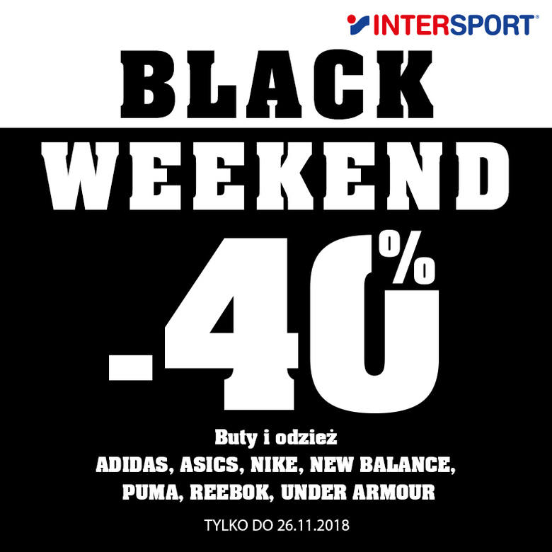 Black Friday w sklepie sportowym Intersport