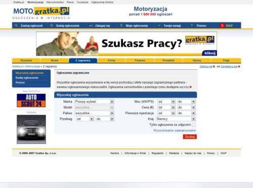 Więcej ogłoszeń motoryzacyjnych w Gratka.pl