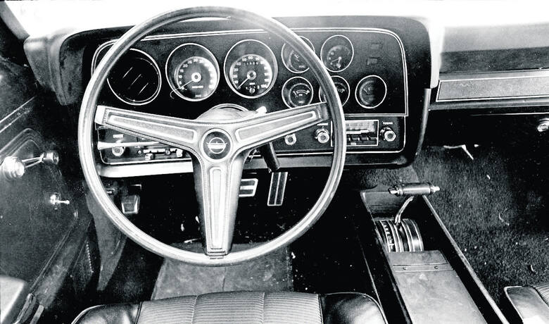 Wnętrze Gran Torino '72. W pojęciu amerykańskich designerów był to zapewne styl europejski… Fot: Car&Driver
