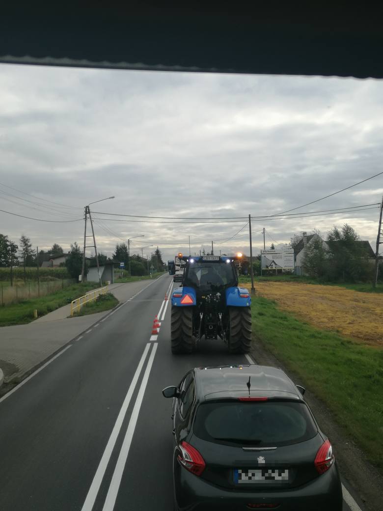 Protest rolników w Buszkowie.