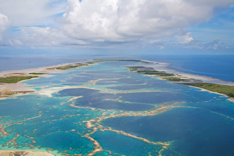 Atol koralowy Caroline w Kiribati