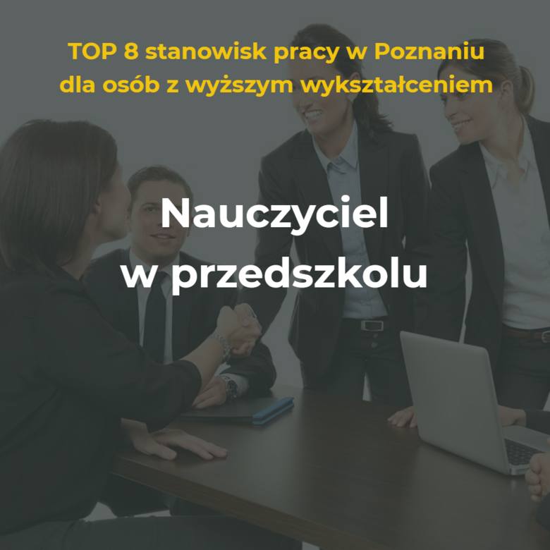 Powiatowy Urząd Pracy w Poznaniu przedstawił raport na 2018 rok. Dowiemy się z niego m.in. kogo szukają pracodawcy w Poznaniu. Oto TOP 8 stanowisk pracy w stolicy Wielkopolski dla osób z wyższym wykształceniem.<br /> <br /> <strong>Przejdź do kolejnego slajdu ---></strong>