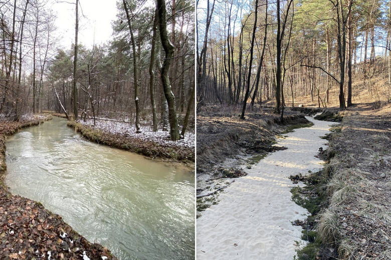Rzeka Sztoła przed i po likwidacji kopalni