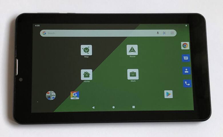 T505 PRO to uniwersalny i dość tani tablet, pracujący pod systemem operacyjnym Android 9.0 GO z wgraną nawigacją Navitela z mapami aż 47 krajów i telefonem