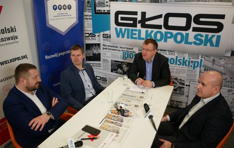 W poświęconej przedsiębiorczości debacie „Głosu” udział wzięli (od lewej): Hubert Zobel, Piotr Nędzewicz, Leszek Waligóra i Jacek Kulik