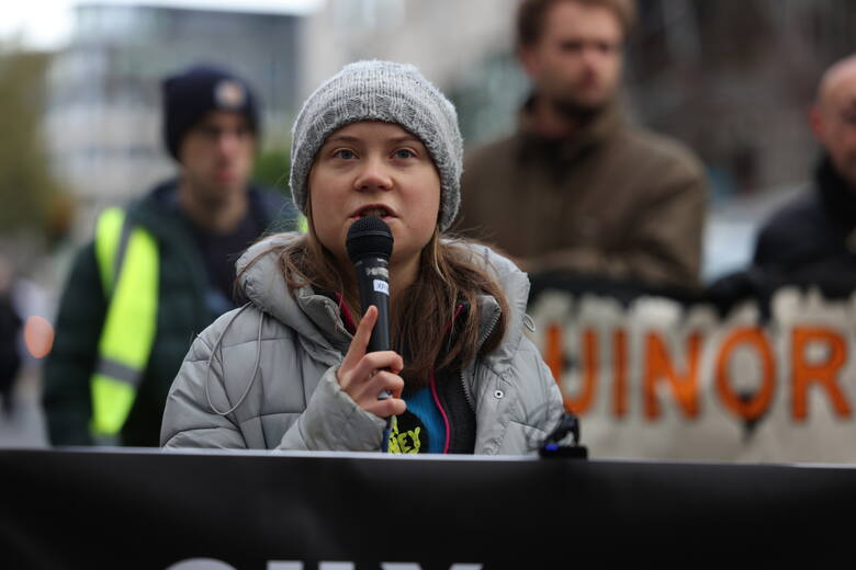 Greta Thunberg została zatrzymana przez policję podczas protestu w Londynie.